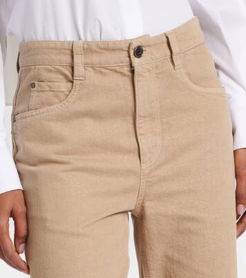 Jean droit à taille mi-haute | Brunello Cucinelli