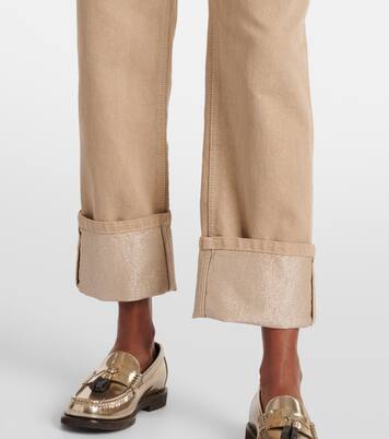 Jean droit à taille mi-haute | Brunello Cucinelli