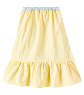 Colorblocked wrap skirt | Tinycottons