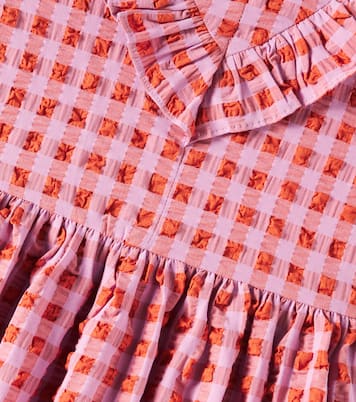 Iris gathered cotton-blend dress | The New Society