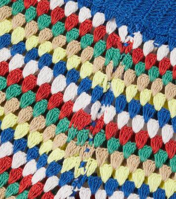 Serifos striped crochet cotton shorts | The New Society