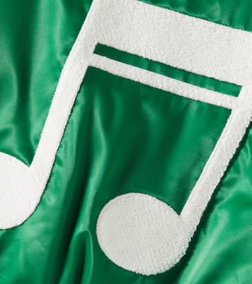 Note padded satin varsity jacket | Mini Rodini