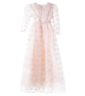 Floral embroidered organza dress | Petite Amalie  