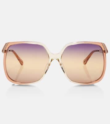 Lunettes de soleil oversize à logo | Chloé