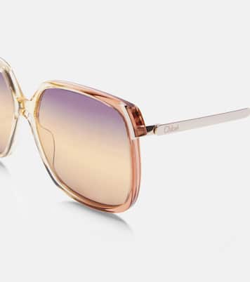 Lunettes de soleil oversize à logo | Chloé