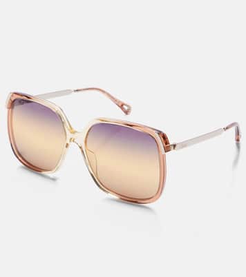 Lunettes de soleil oversize à logo | Chloé