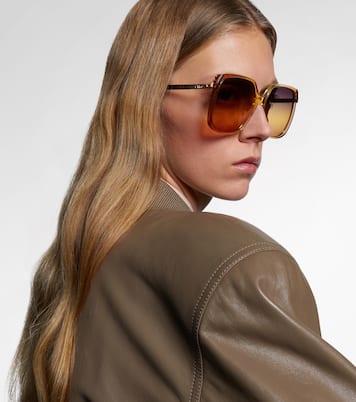 Lunettes de soleil oversize à logo | Chloé