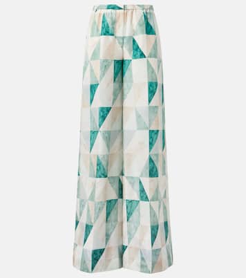 Pantalon ample Thoresby en soie | Joseph