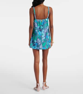 Abito corto in jersey di cotone con stampa floreale | Chloé