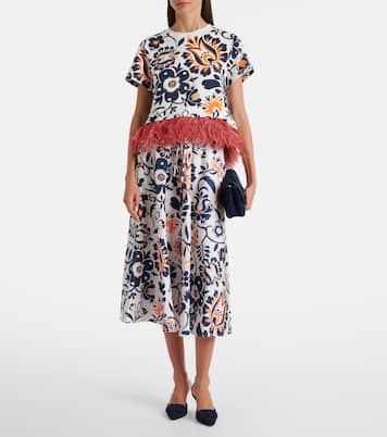 Top La Scala de algodón con plumas | La DoubleJ