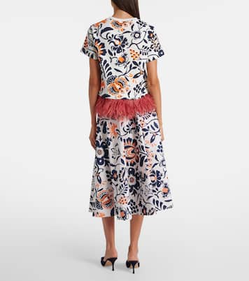 Top La Scala de algodón con plumas | La DoubleJ