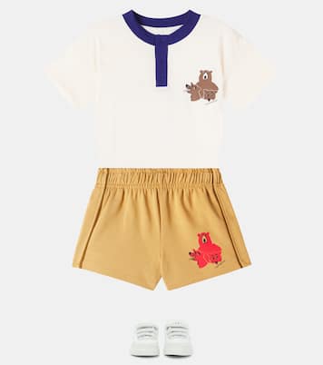 Printed cotton jersey T-shirt | Mini Rodini