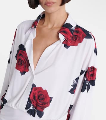 Bedrucktes Minikleid aus Jersey | Norma Kamali