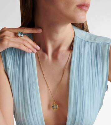 Reverie Medium 18k gold and ceramic pendant with diamonds | FoundRae