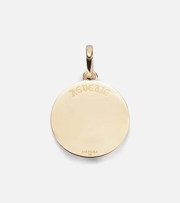 Reverie Medium 18k gold and ceramic pendant with diamonds | FoundRae