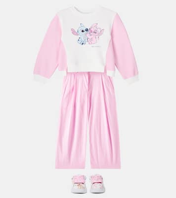 X Disney® sudadera Stitch en mezcla de algodón | Monnalisa