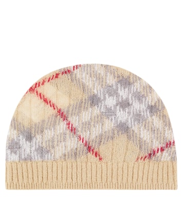 Baby Burberry Check alpaca-blend beanie | Burberry Kids