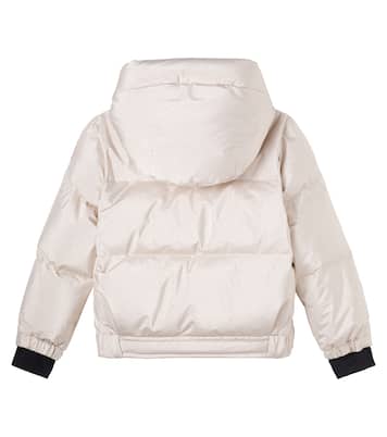Violette metallic-effect down jacket | Moncler Grenoble Enfant