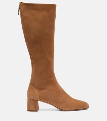 Stiefel Saint Honore 50 aus Veloursleder | Aquazzura