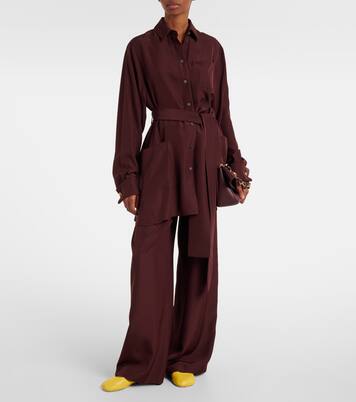 Belted silk blouse | Loewe