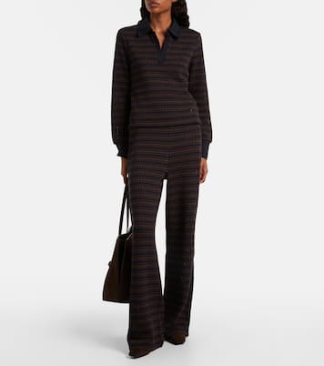 Pantaloni flared Yadira Kick in maglia | Veronica Beard