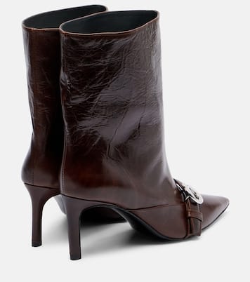 Belt leather ankle boots | Coperni