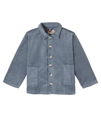 Sage cotton courduroy overshirt | Wheat