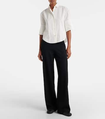 Leo leather slip-on shoes | The Row