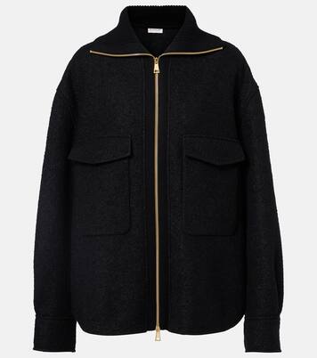 Bouclé wool-blend overshirt | Moncler