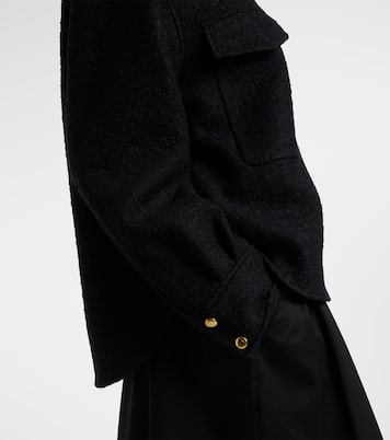 Bouclé wool-blend overshirt | Moncler