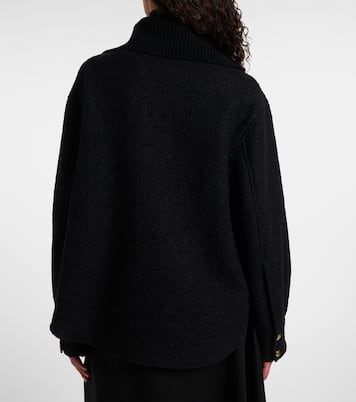 Bouclé wool-blend overshirt | Moncler