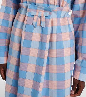 Midirock aus Baumwollpopeline | Prada