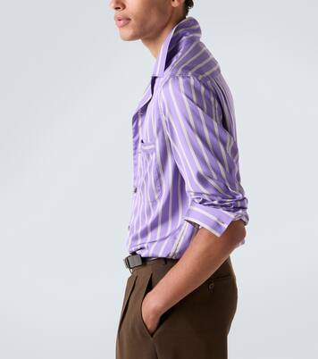 Striped silk jacquard shirt | Tom Ford