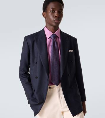 Cravate en jacquard de soie | Charvet