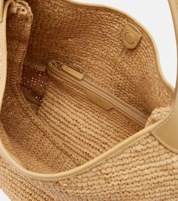 Tote Bag Polo ID Large aus Raffiabast mit Leder | Polo Ralph Lauren