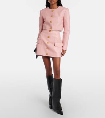 Minirock aus Leder | Balmain