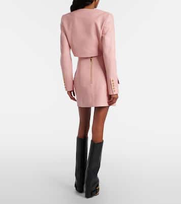 Minirock aus Leder | Balmain