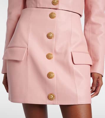 Minirock aus Leder | Balmain