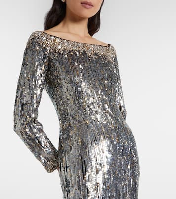 Marine sequined gown | Jenny Packham