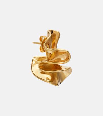 أقراط للأذن مطلية بالذهب Anemone Small | Bottega Veneta