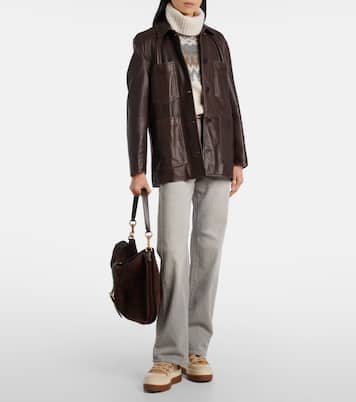 Vaduz shearling-trimmed leather ankle boots | Bogner