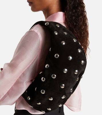 Sac Olivia Medium en daim à ornements | Khaite