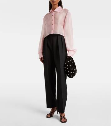 Sac Olivia Medium en daim à ornements | Khaite