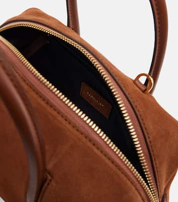 Stockholm Small suede top-handle bag  | DeMellier