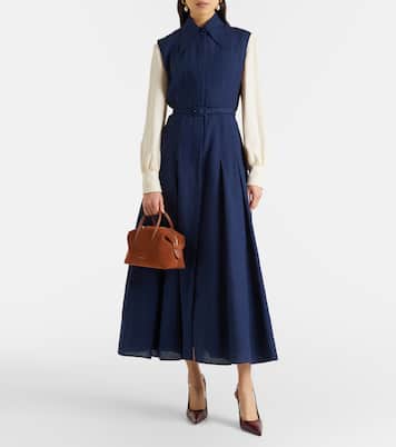 Stockholm Small suede top-handle bag  | DeMellier