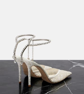 Saeda 100 embellished mesh pumps | Jimmy Choo