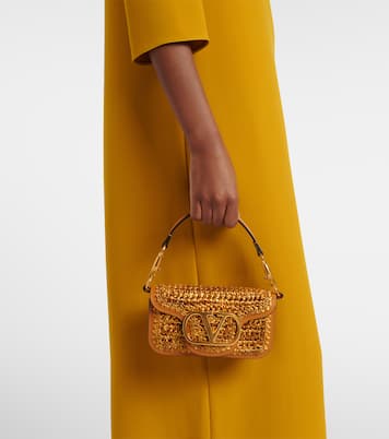 Locò Small crochet shoulder bag | Valentino Garavani