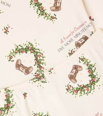Printed cotton-blend jersey pajamas | Konges Sløjd