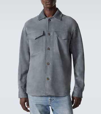 Hemdjacke aus Veloursleder | Lardini