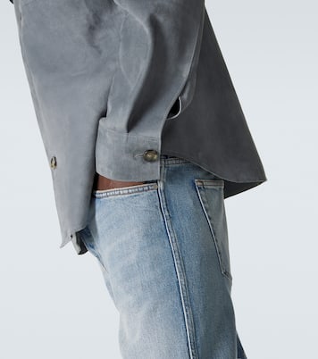 Hemdjacke aus Veloursleder | Lardini